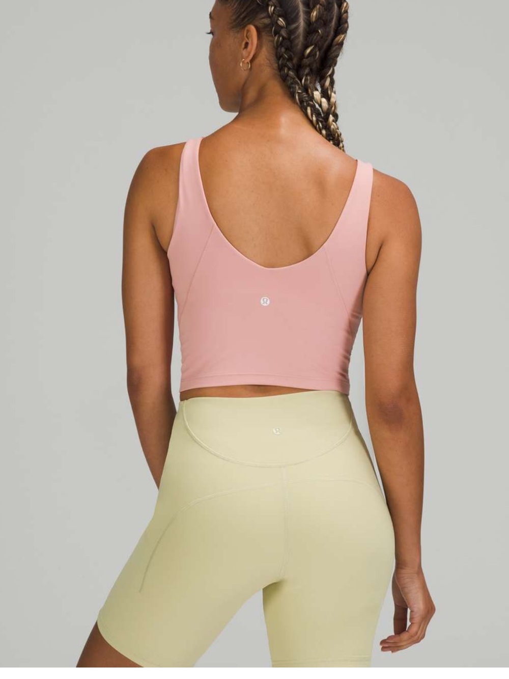 Lululemon Align Gathered Tank Crop dusty pink - Picture 1 of 6
